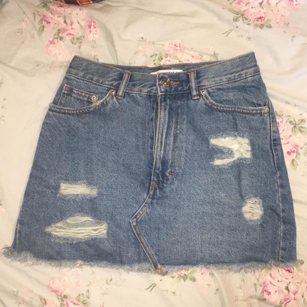 Midwash Blue Denim Skirt!!